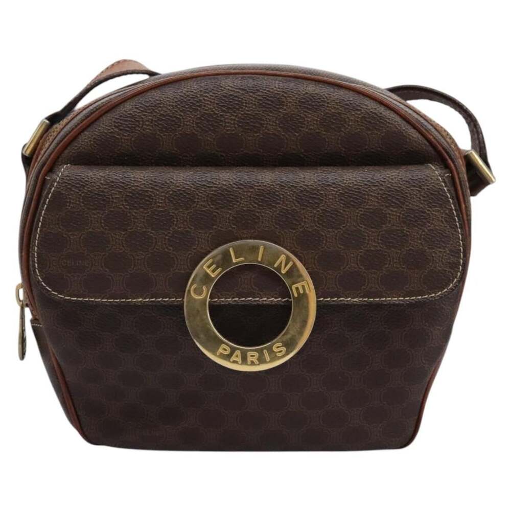 Celine Macadam Shoulder Bag Brown